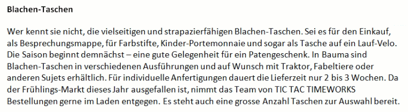 Eingesandte_BB_2020_05_20_Blachentaschen Blachen-Taschen Text